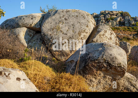 Blick auf die Insel Tinos in Griechenland Stockfoto