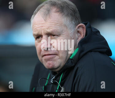 NEWCASTLE UPON TYNE. 28. Oktober 2018 Newcastle Falcons Direktor von Rugby Dean Richards während der Premiership Cup Match zwischen Newcastle Falcons und Exeter Chiefs bei Kingston Park, Newcastle am Sonntag, den 28. Oktober 2018. © MI Nachrichten & Sport Ltd | Alamy leben Nachrichten Stockfoto