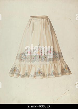 Rock aus Wedding Dress. Vom: C. 1940. Maße: gesamt: 35,5 x 26,7 cm (14 x 10 1/2 in.). Medium: Aquarell und Graphit auf Papier. Museum: Nationalgalerie, Washington DC. Autor: Edith Towner. Stockfoto