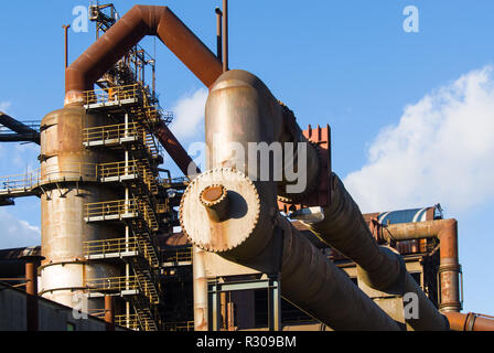 Arbed, Stahlwerken, Metallurgie, Rohre, Fabrik, Luxemburg, Stockfoto