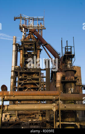 Arbed, Stahlwerken, Metallurgie, Rohre, Fabrik, Luxemburg, Stockfoto