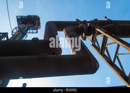 Arbed, Stahlwerken, Metallurgie, Rohre, Fabrik, Luxemburg, Stockfoto