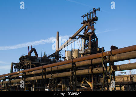 Arbed, Stahlwerken, Metallurgie, Rohre, Fabrik, Luxemburg, Stockfoto