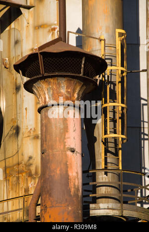 Arbed, Stahlwerken, Metallurgie, Rohre, Fabrik, Luxemburg, Stockfoto