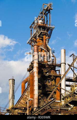 Arbed, Stahlwerken, Metallurgie, Rohre, Fabrik, Luxemburg, Stockfoto