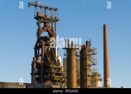 Arbed, Stahlwerken, Metallurgie, Rohre, Fabrik, Luxemburg, Stockfoto