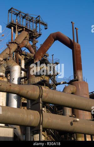 Arbed, Stahlwerken, Metallurgie, Rohre, Fabrik, Luxemburg, Stockfoto