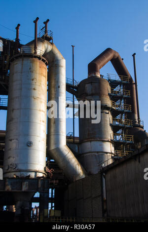 Arbed, Stahlwerken, Metallurgie, Rohre, Fabrik, Luxemburg, Stockfoto