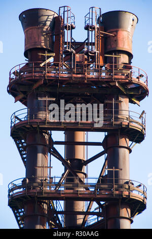 Arbed, Stahlwerken, Metallurgie, Rohre, Fabrik, Luxemburg, Stockfoto