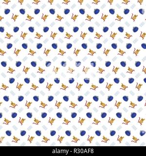 Shopping icons nahtlose Muster weißer Hintergrund flach Stock Vektor