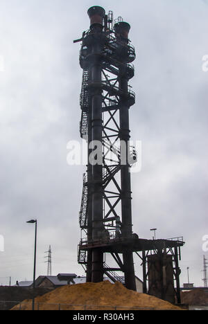 Arbed, Stahlwerken, Metallurgie, Rohre, Fabrik, Luxemburg, Stockfoto