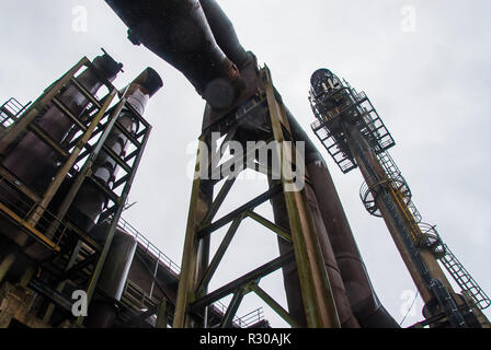 Arbed, Stahlwerken, Metallurgie, Rohre, Fabrik, Luxemburg, Stockfoto