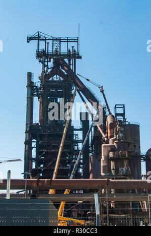 Arbed, Stahlwerken, Metallurgie, Rohre, Fabrik, Luxemburg, Stockfoto