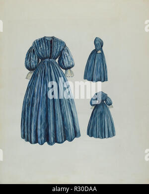 Kleid. Vom: C. 1937. Maße: gesamt: 44,9 x 36,6 cm (17 11/16 x 14 7/16 in.). Medium: Aquarell und Graphit auf Papier. Museum: Nationalgalerie, Washington DC. Autor: Al Curry. Stockfoto