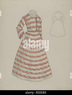 Kleid. Vom: C. 1937. Maße: gesamt: 27,9 x 22,8 cm (11 x 9 in.). Medium: Aquarell und Graphit auf Pappe. Museum: Nationalgalerie, Washington DC. Autor: Frederick Jackson. Stockfoto