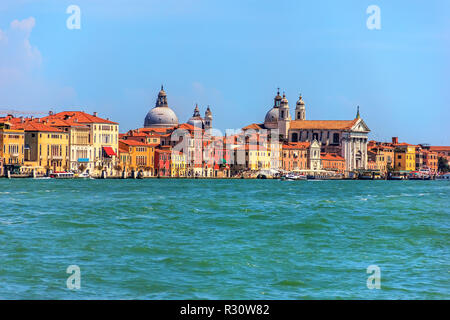 Blick auf die Insel Guidecca mit gesuati Kirche, Venedig, Italien Stockfoto