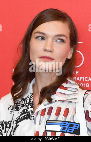 Hannah Gross besucht die 75. Photokalle der Venedig-Filmfestivals für den Berg im Casino Sala in Venedig. August 2018 © Paul Treadway Stockfoto