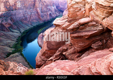 Arizona Horseshoe Bend Mäander des Colorado River im Glen Canyon Stockfoto