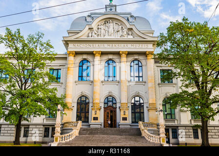 Die Lettischen Nationalen Museum der Kunst ist die reichste Sammlung der nationalen Kunst in Lettland. Riga, Lettland, Baltikum, Europa. Stockfoto