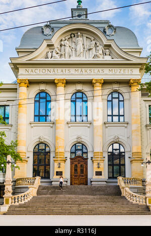 Die Lettischen Nationalen Museum der Kunst ist die reichste Sammlung der nationalen Kunst in Lettland. Riga, Lettland, Baltikum, Europa. Stockfoto