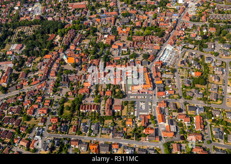 Luftaufnahme, Übersicht Everswinkel, Kreis Warendorf, Ruhrgebiet, Nordrhein-Westfalen, Deutschland, Europa, Everswinkel, DEU, Vögel-Augen-blick, Antenne v Stockfoto