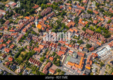 Luftaufnahme, Übersicht Everswinkel, Kreis Warendorf, Ruhrgebiet, Nordrhein-Westfalen, Deutschland, Europa, Everswinkel, DEU, Vögel-Augen-blick, Antenne v Stockfoto