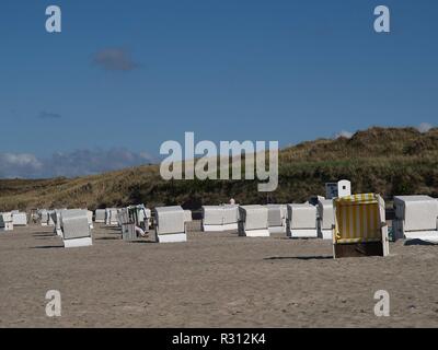 Am Strand von Wangerooge Stockfoto