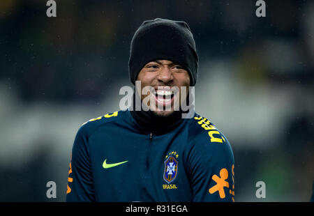 Milton Keynes, UK. Nov 2018 20. Gabriel Jesus (Manchester City) von Brasilien vor Spiel während der internationalen Match zwischen Brasilien und Kamerun bei Stadion: mk, Milton Keynes, England am 20. November 2018. Foto von Andy Rowland. Credit: Andrew Rowland/Alamy leben Nachrichten Stockfoto