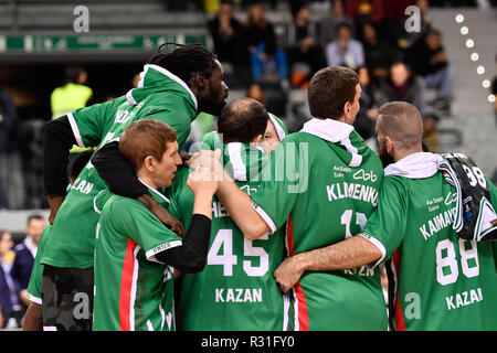 Turin, Italien. 21. November 2018. Während der 7 Tage EuroCup 2018/19 basketball Match zwischen FIAT AUXILIUM TORINO PalaVela VS UNICS KAZAN am Am 21.November, 2018 in Turin, Italien. Quelle: FABIO UDINE/Alamy leben Nachrichten Stockfoto