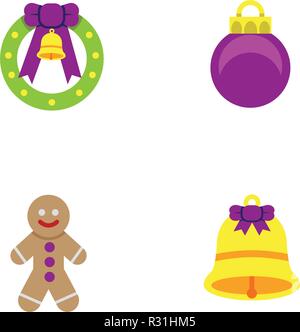 Weihnachts-icons Stock Vektor