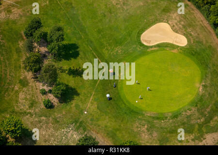 Luftaufnahme, Golfclub Brückhausen, Holling, Everswinkel, Kreis Warendorf, Ruhr, Nordrhein-Westfalen, Deutschland, Europa, DEU, Vögel-Augen-blick, Antenne Stockfoto