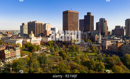 Downtown Boston Massachusetts auf Parade Tag World Series Champion Feier Stockfoto