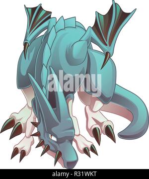 Dragon ist Tier im Märchen. Stock Vektor