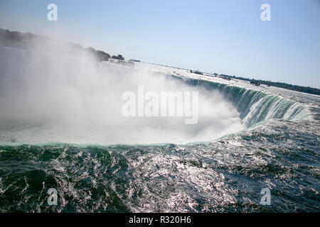 Einen atemberaubenden Blick auf die Niagara Fälle von der kanadischen Seite Stockfoto