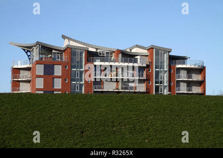 Modernes Haus in Cuxhaven Stockfoto