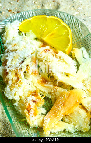 Bacalao, portugiesisch Stockfisch Stockfoto