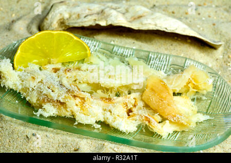 Bacalao, portugiesisch Kabeljau Stockfoto