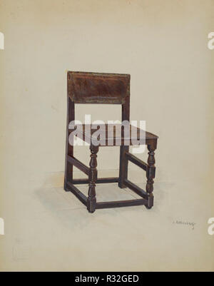 Side Chair. Stand: 1936. Maße: Gesamt: 29 x 23 cm (11 5/6 x 9 1/16 in.) Original IAD Objekt: keine gegeben. Medium: Aquarell, Gouache, Buntstift, und Graphit auf Papier. Museum: Nationalgalerie, Washington DC. Autor: Joseph Rothenberg. Stockfoto