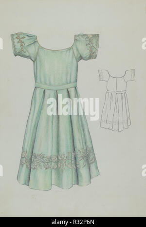 Das Kind das Kleid. Vom: C. 1937. Maße: gesamt: 35,6 x 24 cm (14 x 9 7/16 in.). Medium: Aquarell und Graphit auf Papier. Museum: Nationalgalerie, Washington DC. Autor: Ray-Preis. Stockfoto