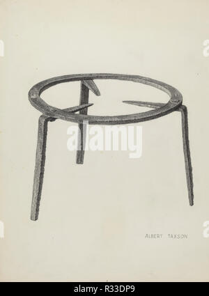 Untersetzer. Vom: C. 1939. Maße: gesamt: 32,5 x 24,2 cm (12 13/16 x 9 1/2 in.) Original IAD Objekt: 9 3/4" im Durchmesser; 7' hoch. Medium: Graphit auf Pappe. Museum: Nationalgalerie, Washington DC. Autor: Albert Taxson. Stockfoto