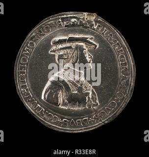 Maria von Österreich, 1505-1558, Ehefrau von Ludwig II., König von Ungarn und Böhmen, 1522 [REVERSE]. Stand: 1526. Abmessungen: Insgesamt (Durchmesser): 4,18 cm (1 5/8 in.) Gewicht: 14,4 Gr (0,032 lb) Achse: 12:00 Uhr. Medium: Silber // Struck. Museum: Nationalgalerie, Washington DC. Thema: Deutsch 16. Stockfoto