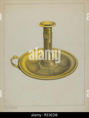 Leuchter. Vom: C. 1937. Maße: gesamt: 28,8 x 22,5 cm (11 5/16 x 8 7/8 in.). Medium: Graphit auf Pappe. Museum: Nationalgalerie, Washington DC. Autor: Philip Johnson. Stockfoto