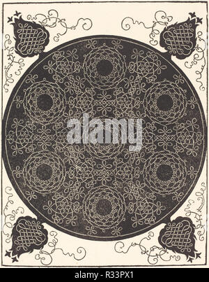 Der vierte Knoten (Kombination von sieben Runden Gruppen von Knoten mit schwarzen Zentren). Vom: vermutlich 1506/1507. Medium: Holzschnitt. Museum: Nationalgalerie, Washington DC. Thema: Dürer, Albrecht. Stockfoto