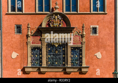 Wunderschön restaurierten Fassaden auf der taromestske Namesti', dem Hauptplatz in der Vorstadt Tara Mesto' Stockfoto