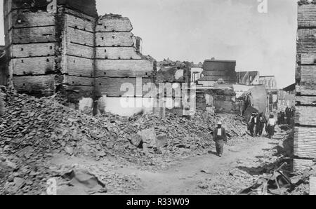 Adana - Straße im christlichen Viertel, Juni 1909 Stockfoto