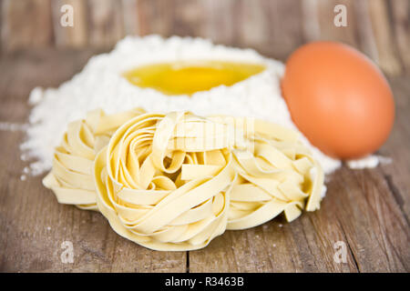 Hausgemachte Nudeln Stockfoto