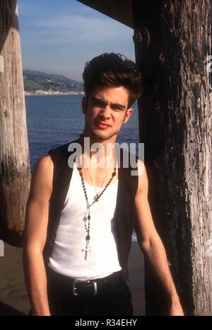 MALIBU, CA - 27. Januar: (exklusiv) Schauspieler Damon Pampolina stellt an den exklusiven Fotoshooting am 27. Januar 1993 in Malibu, Kalifornien. Foto von Barry King/Alamy Stock Foto Stockfoto