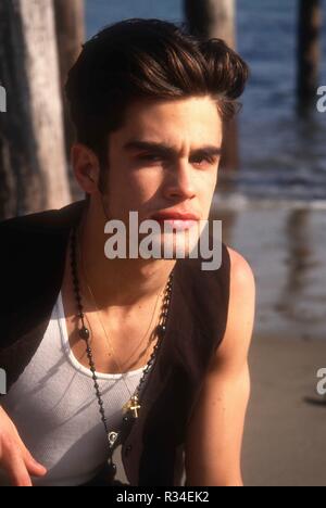 MALIBU, CA - 27. Januar: (exklusiv) Schauspieler Damon Pampolina stellt an den exklusiven Fotoshooting am 27. Januar 1993 in Malibu, Kalifornien. Foto von Barry King/Alamy Stock Foto Stockfoto