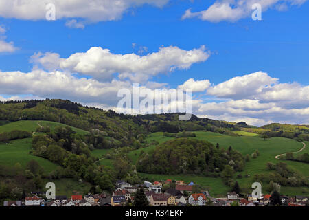 Odenwald im Frühjahr in unterflockenbach Stockfoto