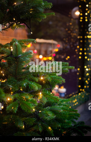 Weihnachten Fenster in einem Geschäft in München, Deutschland Stockfoto